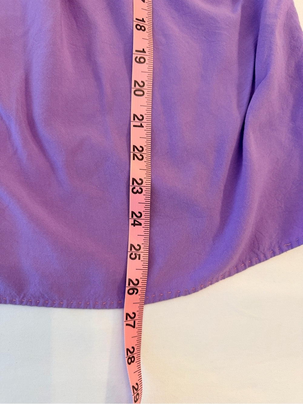 Mexican Lavender Floral Embroidered Flutter Sleeve Top Size M - Picture 8 of 12